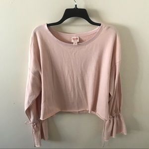 Blush Pink Crop Pullover